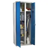 Armoire d'atelier mixte gris / bleu 70 x 50 x 180 cm