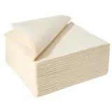 Serviette Celisoft non tissée 40 x 40 cm - Serviette jetable - Serviette de table papier - Ivoire - Paquet de 50