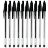 Stylos Bic cristal - noir - lot de 50