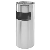 Cendrier poubelle - Inox - ø 25 x H 61 cm