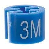 Marque taille T 3 mois bleu azur ø 1,3 cm - Indicateur de taille pour cintre - Paquet de 500