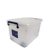 Bac de rangement plastique 25L transparent 46,5 x 33,5 x 25,5 cm