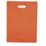 Sac plastique poignées découpées renforcées PEBD 55µ 50 x 50 x 5 cm - Orange - Lot de 100