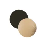 Rond carton double face Or / Noir ø 14 cm - Rond pâtisserie - Support gâteau - Paquet de 100