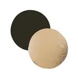 Rond carton double face Or / Noir ø 24 cm - Rond pâtisserie - Support gâteau - Paquet de 100