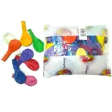 Ballons multicolores en latex ø 24 cm, coloris assortis, paquet de 100