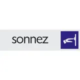 Plaque alu Sonnez