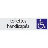 Plaque alu Toilette Handicapés