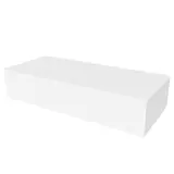 Podium vitrine blanc 120 x 50 x 25 cm - Socle vitrine - Podium de présentation magasin