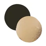 Rond carton double face Or / Noir ø 28 cm - Rond pâtisserie - Support gâteau - Paquet de 100