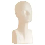 Tête femme plastique H 38 cm - Chair