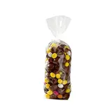 Sachet transparent fond carton 10 x 22 cm polypro 35µ - Sachet confiserie - Sachet bonbons - Lot de 100