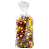 Sachet transparent fond carton 17 x 32 cm polypro 35µ - Sachet confiserie - Sachet bonbons - Lot de 100