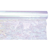 Film fleuriste - Film polypropylène transparent irisé neutre 17µ 100 cm x 10 m