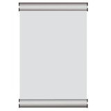Cadre de porte aluminium A4 - gris