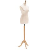 Mannequin couture femme - buste couture femme, taille 38/40, pied tripode, beige