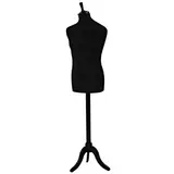 Mannequin couture homme - buste couture homme, taille 44, pied tripode, noir