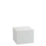 Podium colonne blanc 50 x 50 x 40 cm - Podium cube - Podium de présentation magasin
