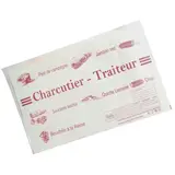 Pochette papier charcuterie traiteur avec fermeture adhésive 33 x 25 cm - Pochette adhésive boucherie - Paquet de 500