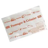 Pochette papier fromagerie avec fermeture adhésive 33 x 25 cm - Pochette adhésive fromagerie - Paquet de 500