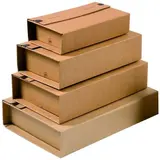 Carton d'expédition avec bande adhésive Brun 32,8x20xH<=10 cm - Boîte carton - Lot de 20