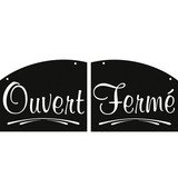 Plaque réversible Ouvert/Fermé