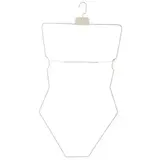 Cintre maillot de bain métal fil blanc 71 cm, avec poitrine - Cintre buste - Lot de 3