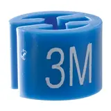 Marque taille T 3 mois bleu azur ø 1,3 cm - Indicateur de taille pour cintre - Paquet de 100