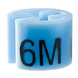 Marque taille T 6 mois bleu azur ø 1,3 cm - Indicateur de taille pour cintre - Paquet de 100