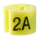 Marque taille T 2 ans vert clair ø 1,3 cm - Indicateur de taille pour cintre - Paquet de 100