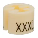 Marque taille XXXL beige ø 1,3 cm - Indicateur de taille pour cintre - Paquet de 100