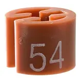 Marque taille T54 marron ø 1,3 cm - Indicateur de taille pour cintre - Paquet de 100