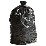 Sac poubelle 130 litres PEBD avec lien à nouer - Sac poubelle professionnel - Noir - Carton de 100