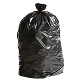 Sac poubelle container 120 litres PEBD avec lien à nouer - Sac poubelle professionnel - Noir - Carton de 100