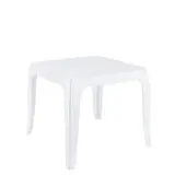 Table blanche plastiqueQueen 51 x 51 x H 43 cm