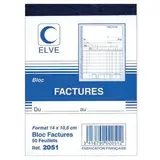 Cahier de facture Elve Manifold 105 x 140 mm 50 pages 1 exemplaire