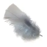 Plume grise artificielle L 10 cm - Plumes décoratives - Sachet de 30g