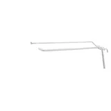Broche simple avec tige T pour présentoir grille L 10 cm x ø 4 mm Métal blanc - Lot de 10