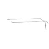 Broche simple avec tige T pour présentoir grille L 20 cm x ø 4 mm Métal blanc - Lot de 10