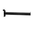 Bras droit noir sablé - L 30 cm - section 30 x15 mm - pour panneaux rainurés