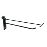 Tiges simples noir sablé - L 20 cm - avec tige pour porte-étiquette