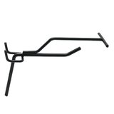 Tiges simples noir sablé - L 10 cm - avec tige pour porte-étiquette