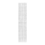 Grille murale 200 x 40 cm Métal - Présentoir grille - Grille d'exposition - Gris martelé - Lot de 2