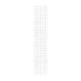 Grille murale 200 x 40 cm Métal - Présentoir grille - Grille d'exposition - Blanc - Lot de 2