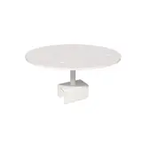 Support tablette pour tube ø25mm, blanc, épaisseur du tube 3mm