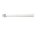 Bras droit L30cm pour barre de charge, tube 30x15mm, blanc