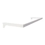 Barre guidon de penderie L 100 cm blanc tube section 30x15mm