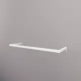 Barre guidon de penderie L 100 cm blanc tube section 30x15mm