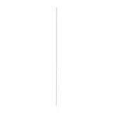 Montant crémaillère double perforation 240cm blanc section 25x20mm