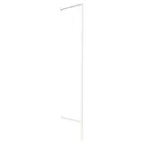 Montant mural déporté double perforation 240cm blanc section 25x25mm